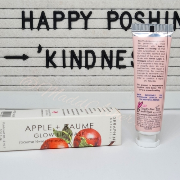 Seraphine Botanicals: Apple + Baume Glow Lip Mask -BNIB! - Picture 3 of 12
